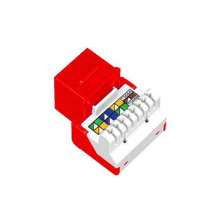 Cat 5e Jack Module, Red